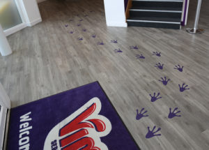 No-Adhesive Floor Graphics